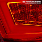 2013-2016 Scion FRS/Subaru BRZ Red Bar Sequential LED Tail Lights (Chrome Housing/Red Clear Lens)