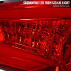 2013-2016 Scion FRS/Subaru BRZ Red Bar Sequential LED Tail Lights (Chrome Housing/Red Clear Lens)