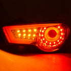 2013-2016 Scion FRS/Subaru BRZ LED Tail Lights (Chrome Housing/Red Lens)