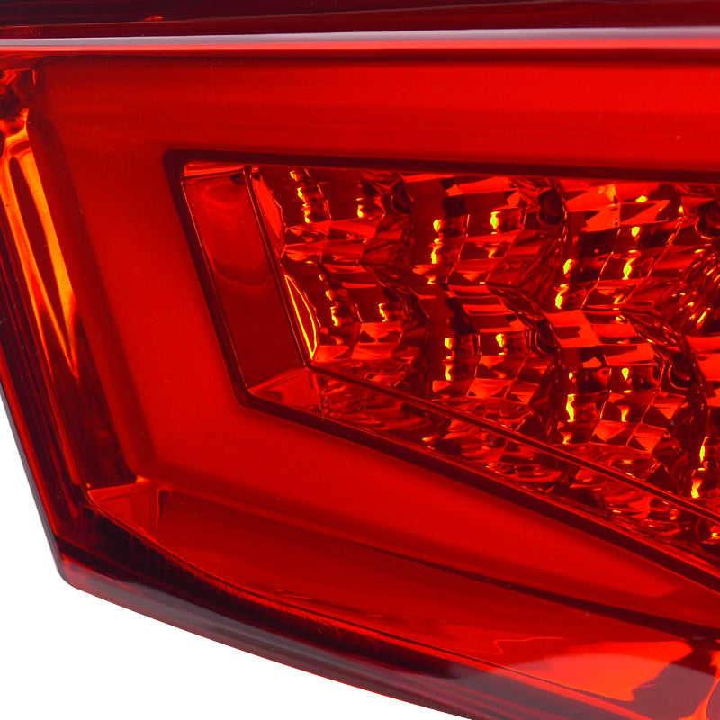2013-2016 Scion FRS/Subaru BRZ LED Tail Lights (Chrome Housing/Red Lens)
