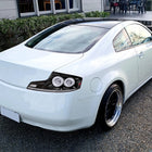 2003-2007 Infiniti G35 Coupe White LED Halo Sequential Signal Tail Lights (Glossy Black Housing/Clear Lens)