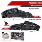 2003-2007 Infiniti G35 Coupe Red LED Halo Sequential Signal Tail Lights (Glossy Black Housing/Clear Lens)