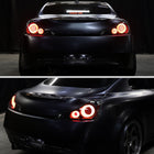 2008-2013 Infiniti G37/2014-2015 Q60 Coupe/Convertible LED Tail Lights w/ Switchback Sequential Turn Signals (Black Housing / Smoked Lens)