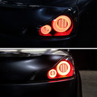 2008-2013 Infiniti G37/2014-2015 Q60 Coupe/Convertible LED Tail Lights w/ Switchback Sequential Turn Signals (Matte Black Housing / Smoked Lens)