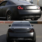 2008-2013 Infiniti G37/2014-2015 Q60 Coupe/Convertible LED Tail Lights w/ Switchback Sequential Turn Signals (Matte Black Housing / Smoked Lens)