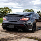 2010-2016 Hyundai Genesis Coupe Red Bar Sequential LED Tail Lights (Jet Black Housing/Clear Lens)