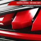 2010-2016 Hyundai Genesis Coupe Red Bar Sequential LED Tail Lights (Jet Black Housing/Clear Lens)