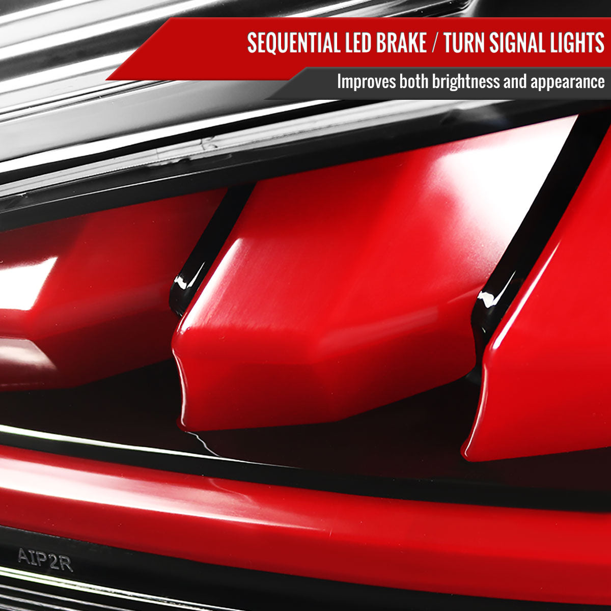 2010-2016 Hyundai Genesis Coupe Red Bar Sequential LED Tail Lights (Jet Black Housing/Clear Lens)