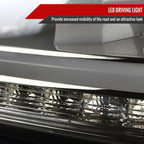 2010-2016 Hyundai Genesis Coupe White Bar Sequential LED Tail Lights (Chrome Housing/Smoke Lens)