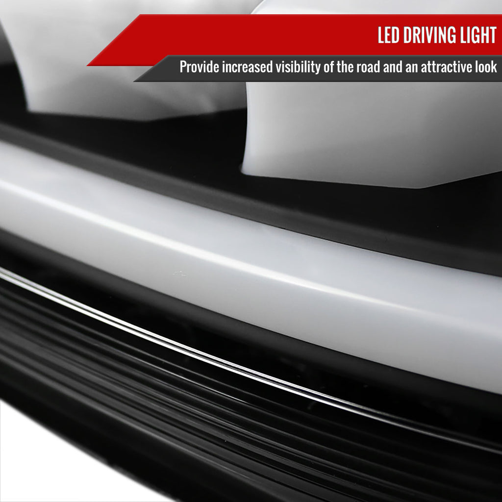 2010-2016 Hyundai Genesis Coupe White Bar Sequential LED Tail Lights (Matte Black Housing/Clear Lens)