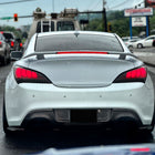 2010-2016 Hyundai Genesis Coupe Red Bar Sequential LED Tail Lights (Satin Black Housing/Clear Lens)