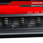 2010-2016 Hyundai Genesis Coupe Red Bar Sequential LED Tail Lights (Satin Black Housing/Clear Lens)