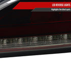 2010-2016 Hyundai Genesis Coupe White Bar Sequential LED Tail Lights (Chrome Housing/Red Smoke Lens)