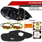 2010-2016 Hyundai Genesis Coupe White Bar Sequential LED Tail Lights (Chrome Housing/Red Smoke Lens)