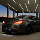 2010-2016 Hyundai Genesis Coupe White Bar Sequential LED Tail Lights (Chrome Housing/Red Lens)