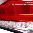 2010-2016 Hyundai Genesis Coupe White Bar Sequential LED Tail Lights (Chrome Housing/Red Lens)