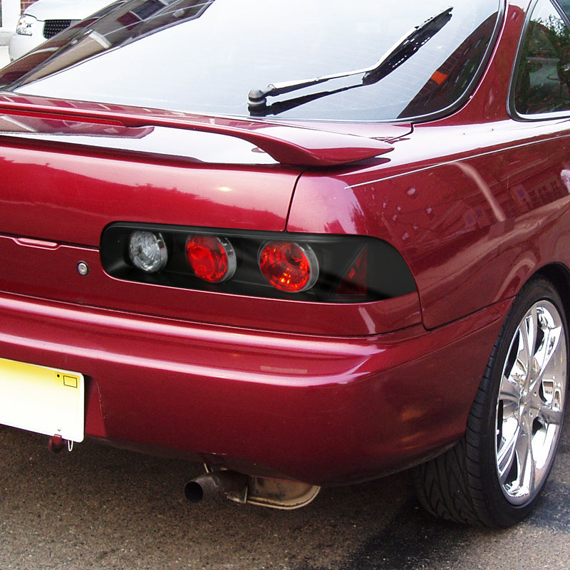 1994-2001 Acura Integra Hatchback Tail Lights (Matte Black Housing/Clear Lens)