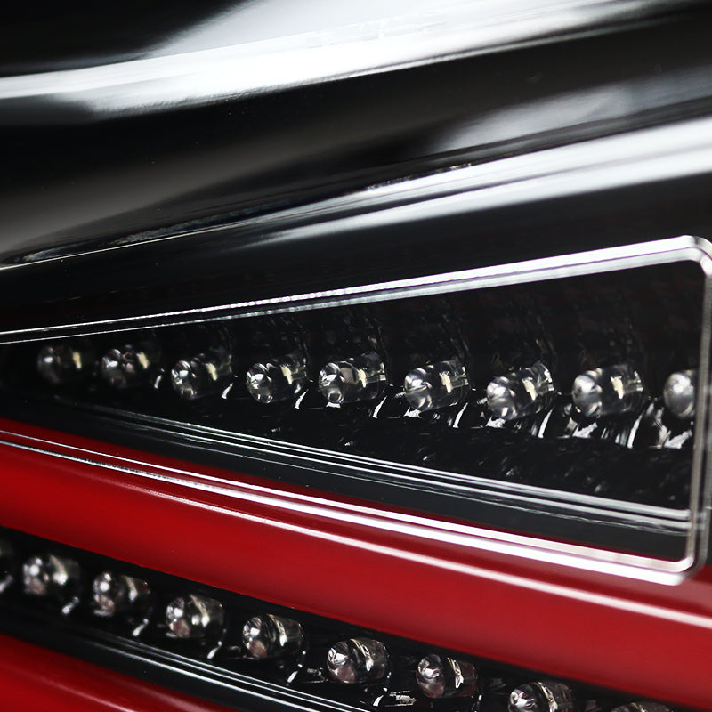 2006-2008 Lexus IS250/IS350 LED Tail Lights & Trunk Lights (Jet Black Housing/Clear Lens)