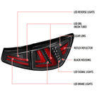 2006-2008 Lexus IS250/IS350 LED Tail Lights & Trunk Lights (Black Housing/Clear Lens)