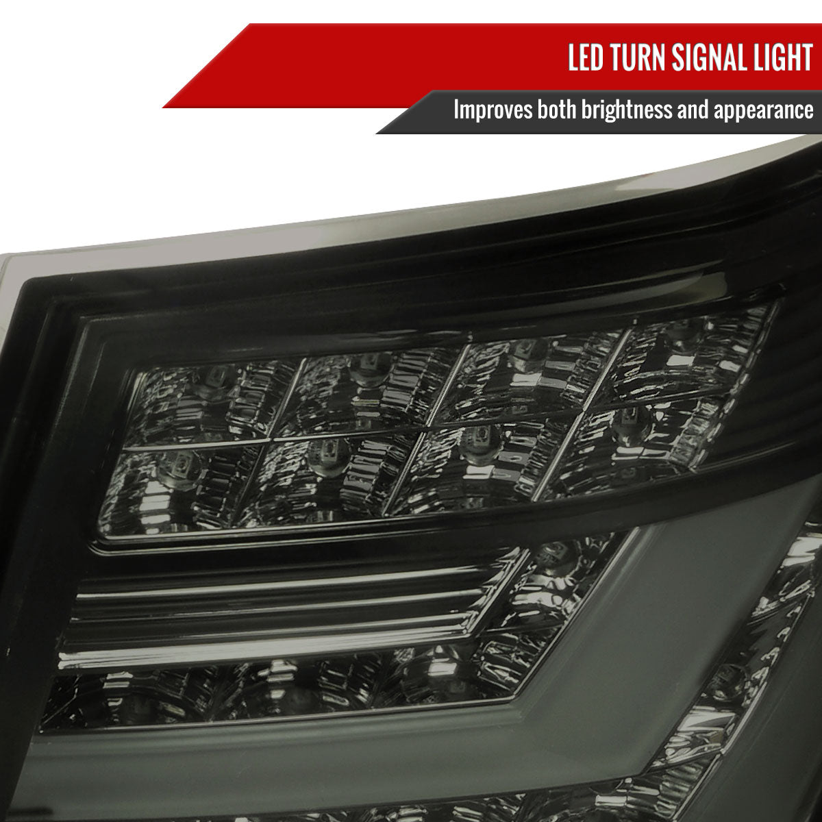 2007-2009 Lexus LS460 LED Tail Lights + Trunk Lights (Chrome Housing/Smoke Lens)