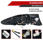2007-2009 Lexus LS460 LED Tail Lights + Trunk Lights (Chrome Housing/Smoke Lens)
