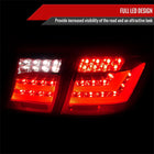 2007-2009 Lexus LS460 LED Tail Lights & Trunk Lights (Chrome Housing/Red Lens)