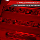 2007-2009 Lexus LS460 LED Tail Lights & Trunk Lights (Chrome Housing/Red Lens)