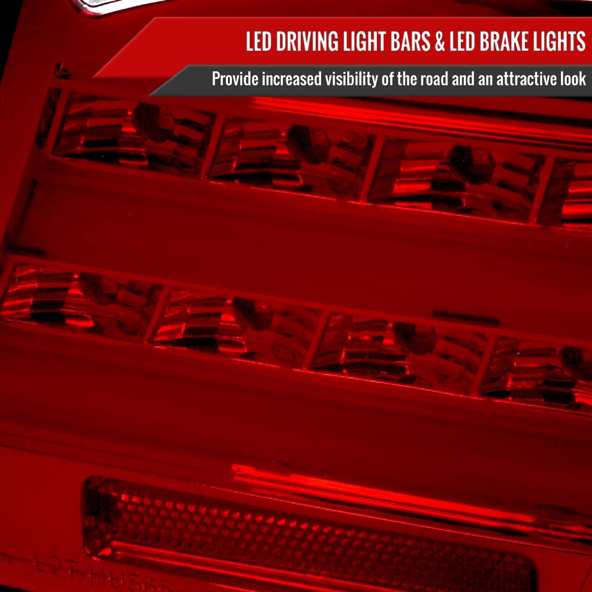 2007-2009 Lexus LS460 LED Tail Lights & Trunk Lights (Chrome Housing/Red Lens)