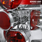 1996-2004 Nisssan Pathfinder/ Infiniti QX4 Tail Lights (Chrome Housing/Clear Lens)