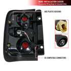 1996-2004 Nisssan Pathfinder/ Infiniti QX4 Tail Lights (Matte Black Housing/Clear Lens)