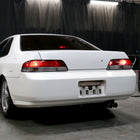 1997-2001 Honda Prelude Factory Style Tail Lights (Chrome Housing/Red Clear Lens)