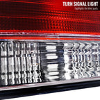 1997-2001 Honda Prelude Factory Style Tail Lights (Chrome Housing/Red Clear Lens)