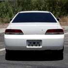 1997-2001 Honda Prelude Factory Style Tail Lights (Chrome Housing/Red Clear Lens)
