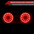 1989-1994 Nissan Skyline GT R32 JDM Red LED Tail Lights (Chrome Housing/Red Lens)