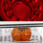 1989-1994 Nissan Skyline GT R32 JDM Red LED Tail Lights (Chrome Housing/Red Lens)