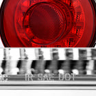 1995-1998 Nissan Skyline GT R33 JDM Red LED Tail Lights (Chrome Housing/Red Lens)