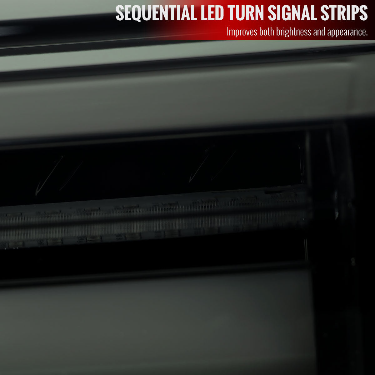 2019-2024 Toyota RAV4 White LED Bar Sequential Signal Tail Lights (Glossy Black Housing/Dark Smoke Lens)
