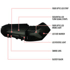 2019-2024 Toyota RAV4 White LED Bar Sequential Signal Tail Lights (Glossy Black Housing/Dark Smoke Lens)