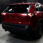 2019-2024 Toyota RAV4 White LED Bar Sequential Signal Tail Lights (Matte Black Housing/Clear Lens)