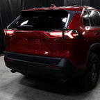 2019-2024 Toyota RAV4 White LED Bar Sequential Signal Tail Lights (Matte Black Housing/Clear Lens)