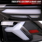2019-2024 Toyota RAV4 White LED Bar Sequential Signal Tail Lights (Matte Black Housing/Clear Lens)
