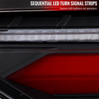 2019-2024 Toyota RAV4 Red LED Bar Sequential Signal Tail Lights (Matte Black Housing/Clear Lens)