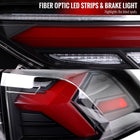 2019-2024 Toyota RAV4 Red LED Bar Sequential Signal Tail Lights (Matte Black Housing/Clear Lens)