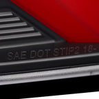 2019-2024 Toyota RAV4 Red LED Bar Sequential Signal Tail Lights (Matte Black Housing/Clear Lens)