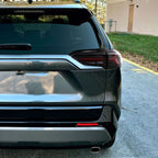 2019-2024 Toyota RAV4 Red LED Bar Sequential Signal Tail Lights (Matte Black Housing/Clear Lens)