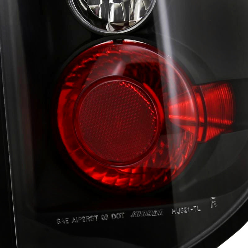 2005-2010 Honda Ridgeline Factory Style Tail Lights (Matte Black Housing/Clear Lens)