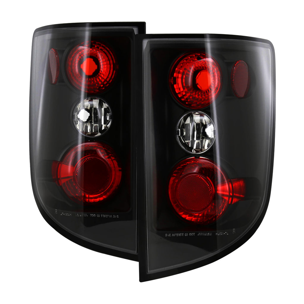 2005-2010 Honda Ridgeline Factory Style Tail Lights (Matte Black Housing/Clear Lens)