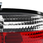 1989-1994 Nissan 240SX S13 Coupe LED Tail Lights (Chrome Housing/Clear Lens)
