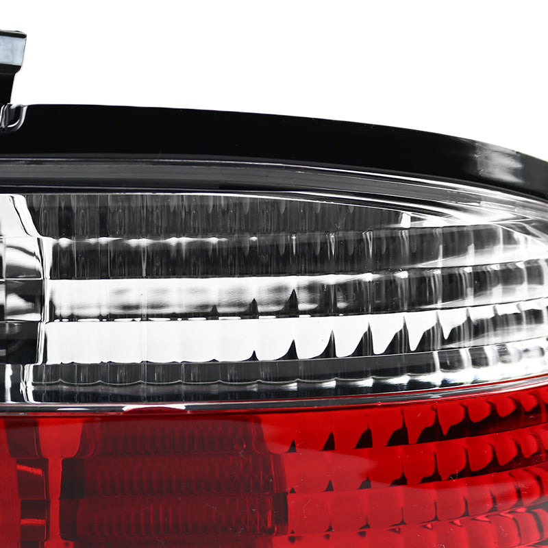 1989-1994 Nissan 240SX S13 Coupe LED Tail Lights (Chrome Housing/Clear Lens)