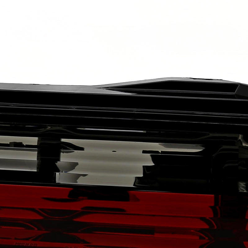 1989-1994 Nissan 240SX S13 Coupe Tail Lights (Chrome Housing/Red Smoke Lens)